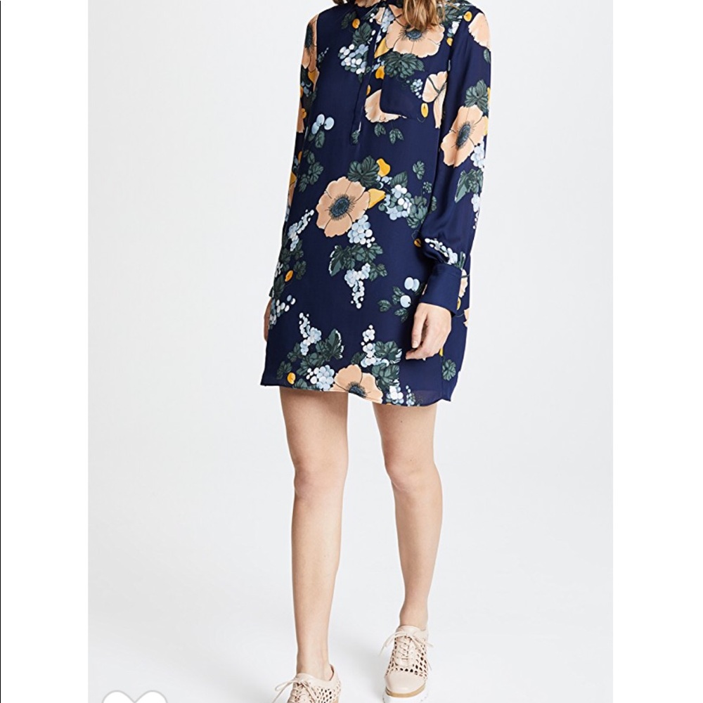 NWT Joie Amaranda Print Silk Shirtdress Size M - Picture 2 of 14